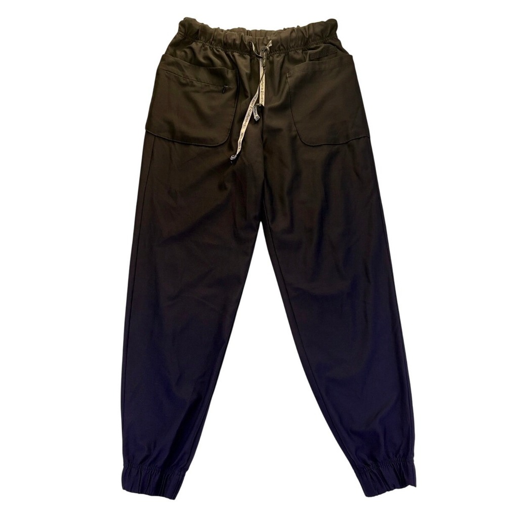 ClimateRight by Cuddl Duds Women's Black Jogger Pants Elastic Waist M Scrubs